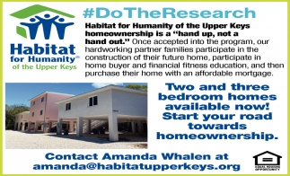 #DoTheResearch, Habitat For Humanity Of The Upper Keys, Key Largo, FL